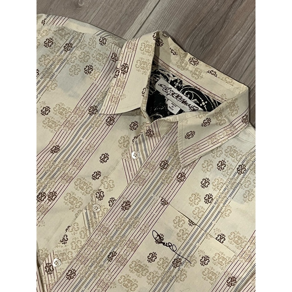 O'neill Tan Buttondown, Vintage, XL, #447-R‎